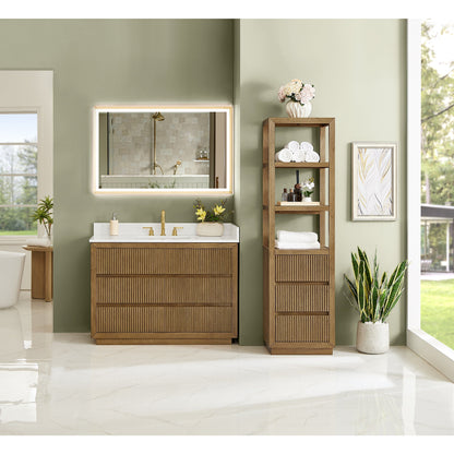Altair Designs Navan 30"/36"/48"/60"/72" single/double vanity with top - 588030-WB-GW-NM