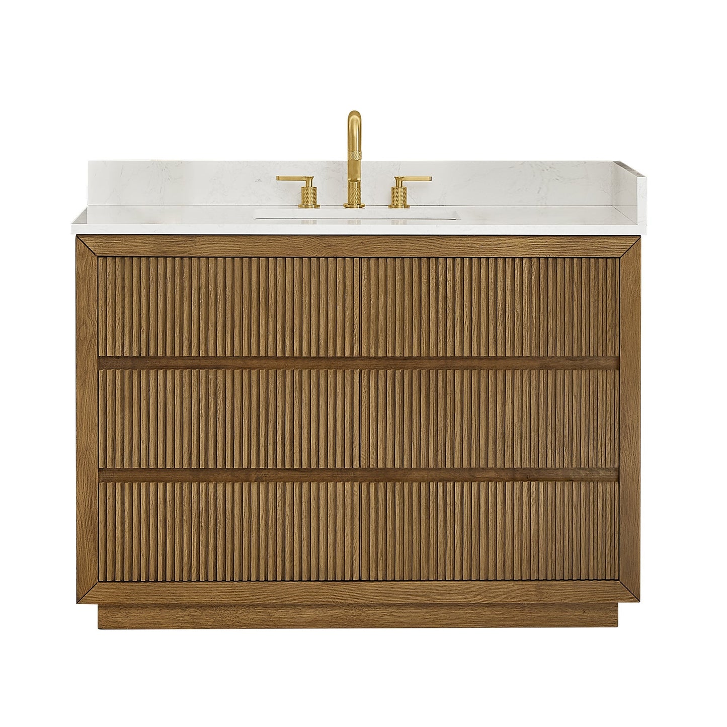 Altair Designs Navan 30"/36"/48"/60"/72" single/double vanity with top - 588030-WB-GW-NM