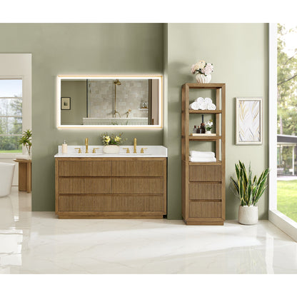 Altair Designs Navan 30"/36"/48"/60"/72" single/double vanity with top - 588030-WB-GW-NM
