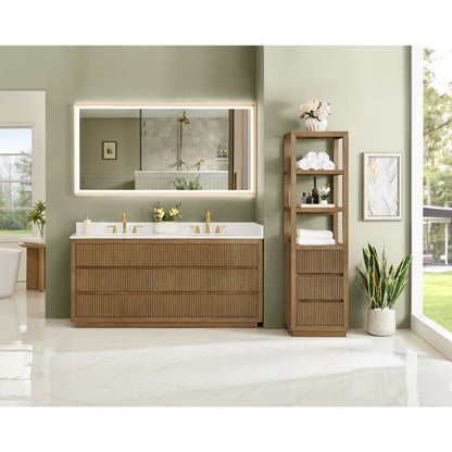Altair Designs Navan 30"/36"/48"/60"/72" single/double vanity with top - 588030-WB-GW-NM