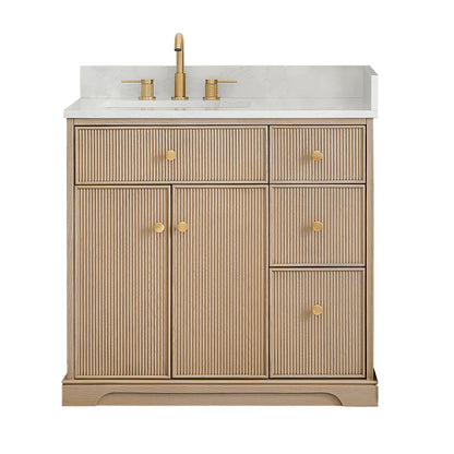 Altair Designs Barnett 36"/48"/60“/72" single/double vanity with top - 589036-NK-GW-NM