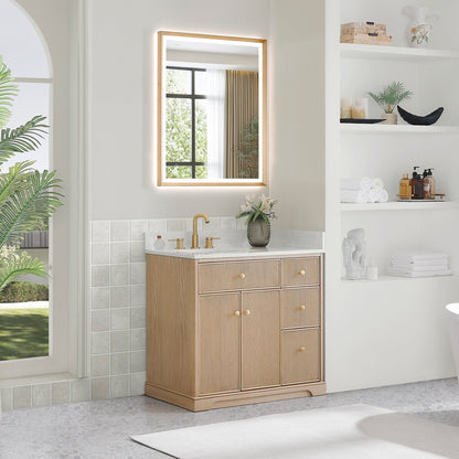 Altair Designs Barnett 36"/48"/60“/72" single/double vanity with top - 589036-NK-GW-NM