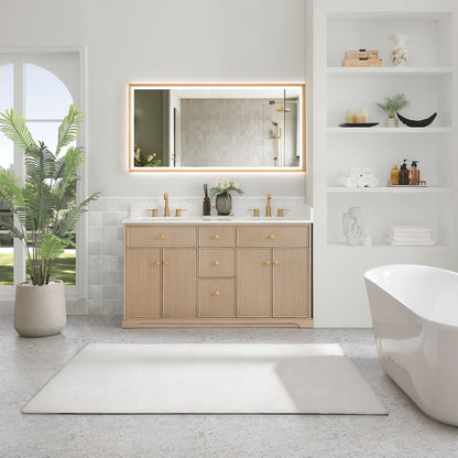 Altair Designs Barnett 36"/48"/60“/72" single/double vanity with top - 589036-NK-GW-NM