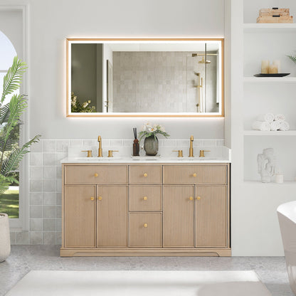 Altair Designs Barnett 36"/48"/60“/72" single/double vanity with top - 589036-NK-GW-NM