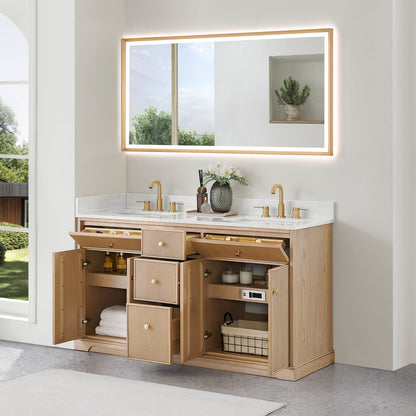 Altair Designs Barnett 36"/48"/60“/72" single/double vanity with top - 589036-NK-GW-NM