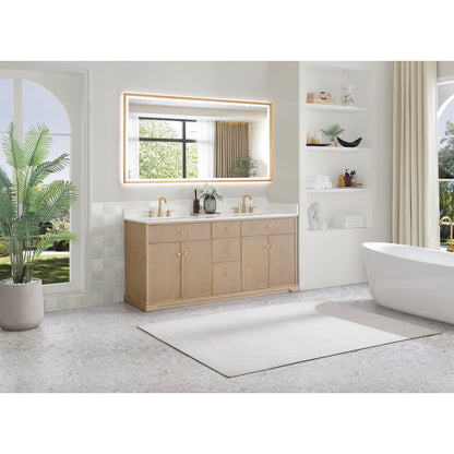 Altair Designs Barnett 36"/48"/60“/72" single/double vanity with top - 589036-NK-GW-NM