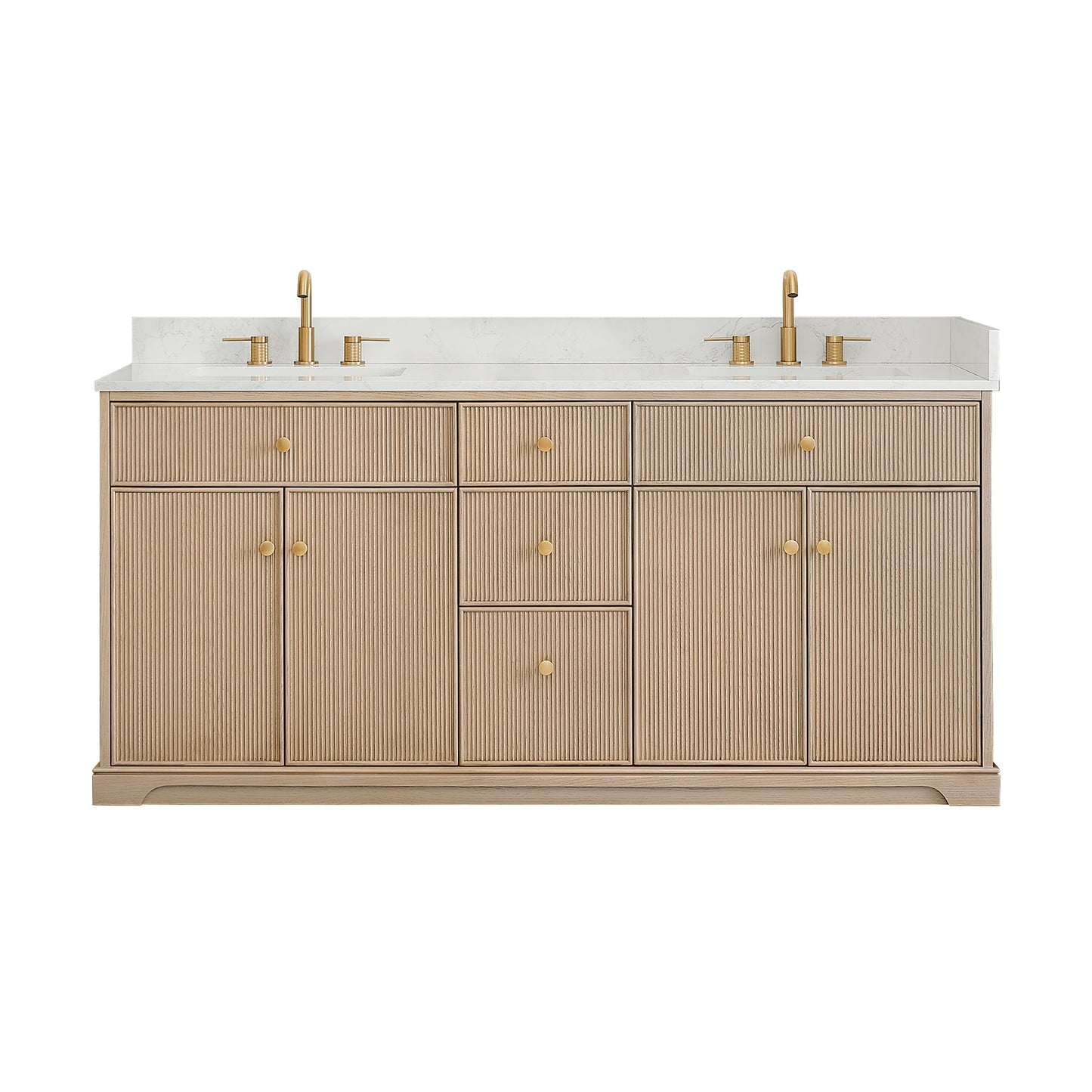 Altair Designs Barnett 36"/48"/60“/72" single/double vanity with top - 589036-NK-GW-NM