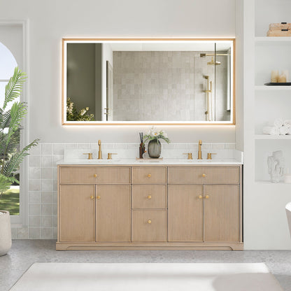 Altair Designs Barnett 36"/48"/60“/72" single/double vanity with top - 589036-NK-GW-NM
