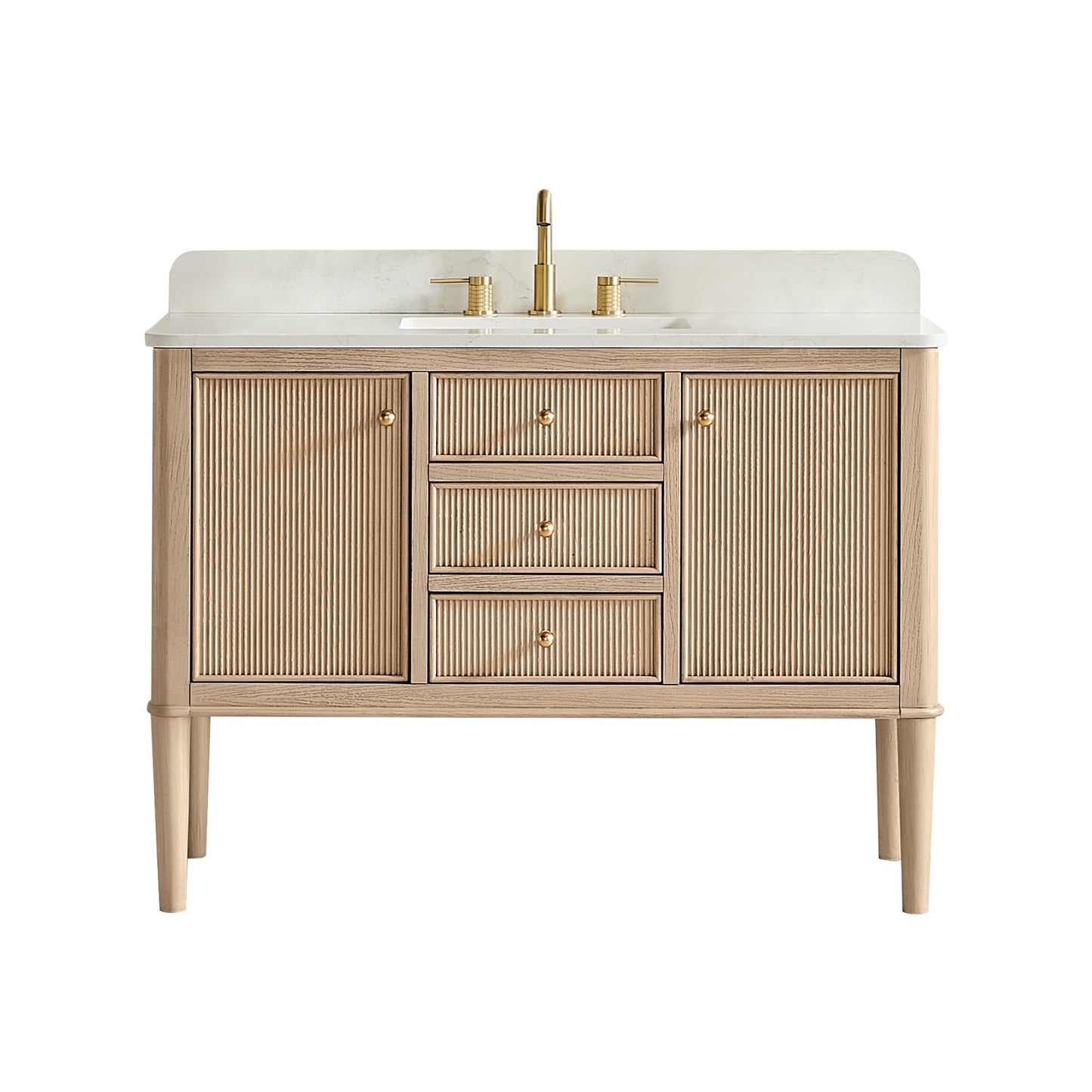 Altair Designs Blaise 48"/54"/60"/72" single/double vanity with top - 593048-LA-GW-NM