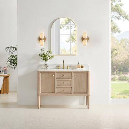Altair Designs Blaise 48"/54"/60"/72" single/double vanity with top - 593048-LA-GW-NM