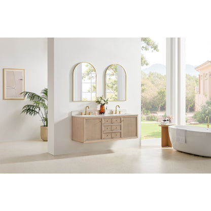 Altair Designs Blaise 48"/54"/60"/72" single/double vanity with top - 593048-LA-GW-NM
