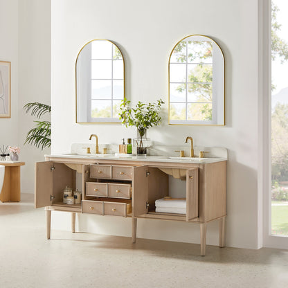 Altair Designs Blaise 48"/54"/60"/72" single/double vanity with top - 593048-LA-GW-NM
