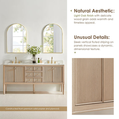 Altair Designs Blaise 48"/54"/60"/72" single/double vanity with top - 593048-LA-GW-NM