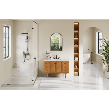 Altair Designs Orasia 36"/48"/60"/72" single/double vanity with top - 595036-MB-CMQ-NM