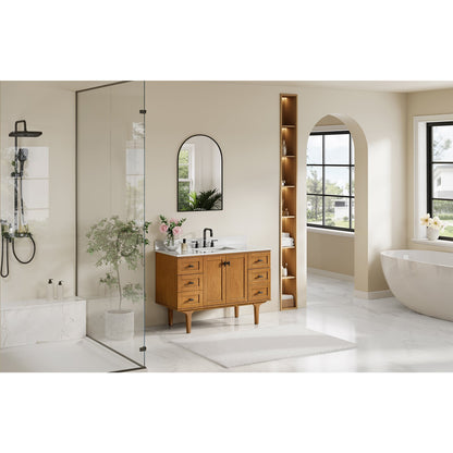 Altair Designs Orasia 36"/48"/60"/72" single/double vanity with top - 595036-MB-CMQ-NM