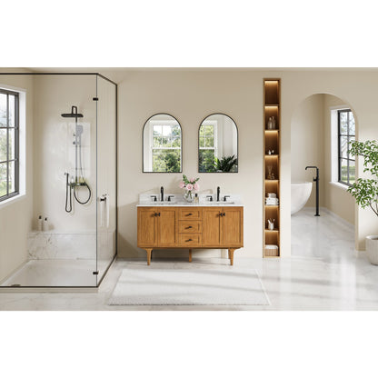 Altair Designs Orasia 36"/48"/60"/72" single/double vanity with top - 595036-MB-CMQ-NM