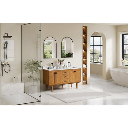 Altair Designs Orasia 36"/48"/60"/72" single/double vanity with top - 595036-MB-CMQ-NM