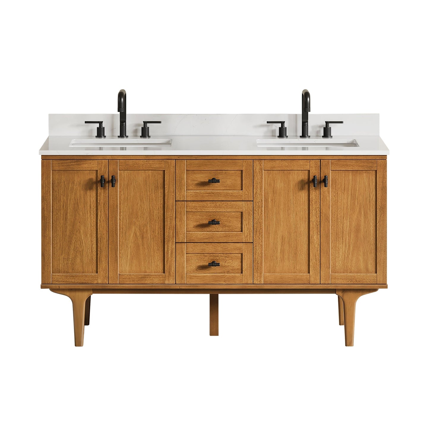 Altair Designs Orasia 36"/48"/60"/72" single/double vanity with top - 595036-MB-CMQ-NM