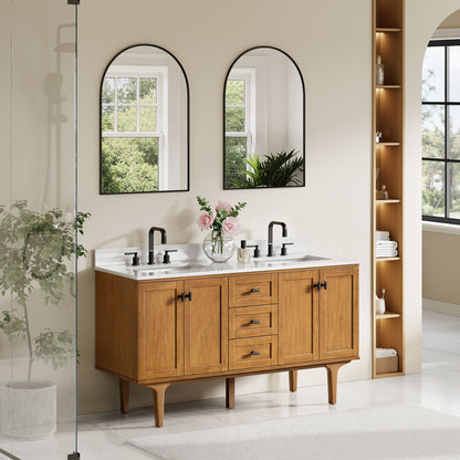 Altair Designs Orasia 36"/48"/60"/72" single/double vanity with top - 595036-MB-CMQ-NM