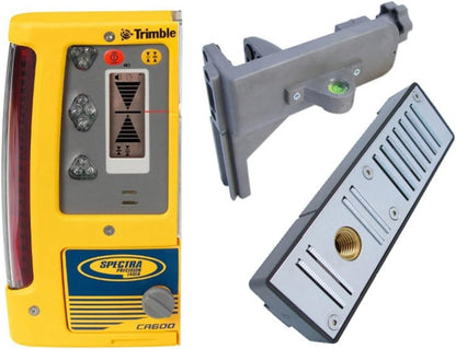 Spectra Precision CR600 Combination Laser Level Receiver with Rod Clamp, Magnetic Mount, Batteries, Waterproof, Lightweight, Bright LED Indicators - CR600