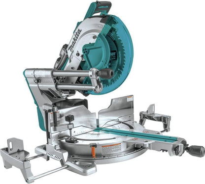 MakitaT 18V x2 LXT Lithium-Ion  Brushless Cordless 12" Dual-Bevel Sliding Compound Miter Saw with Laser Kit (5.0Ah) 12" Miter Saw Kit - XSL07PT