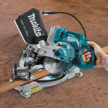 Makita 18V LXT Lithium-Ion Brushless Cordless 6-1/2" Compact Dual-Bevel Compound Miter Saw, laser  - XSL05Z
