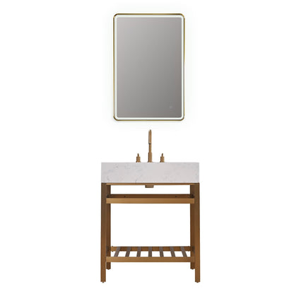 Altair Designs 30" single vanity with top - 68030-AWAP-MB-NM