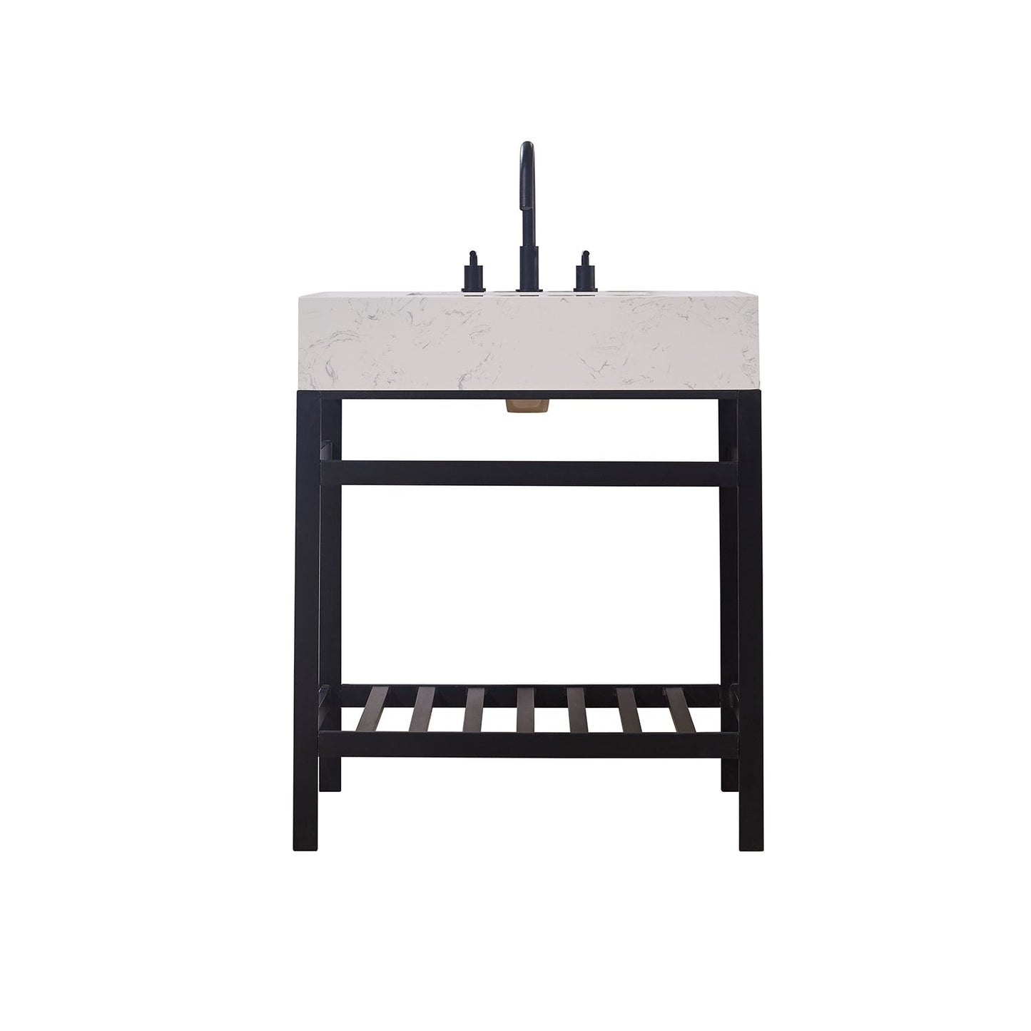 Altair Designs 30" single vanity with top - 68030-AWAP-MB-NM