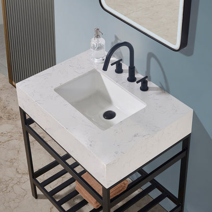 Altair Designs 30" single vanity with top - 68030-AWAP-MB-NM