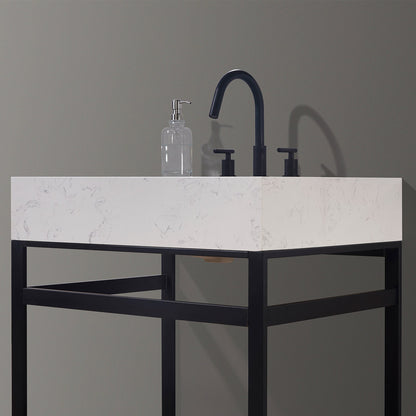 Altair Designs 30" single vanity with top - 68030-AWAP-MB-NM