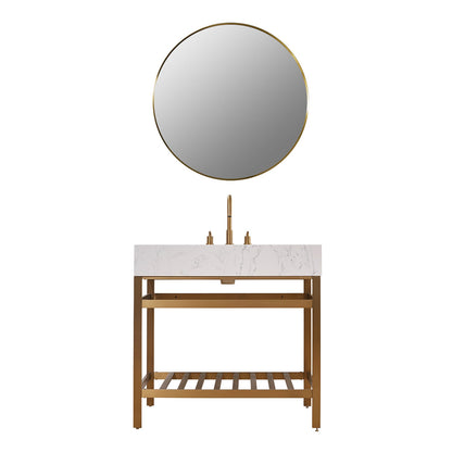 Altair Designs 36" single vanity with top - 68036-AWAP-MB-NM