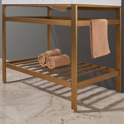 Altair Designs 36" single vanity with top - 68036-AWAP-MB-NM