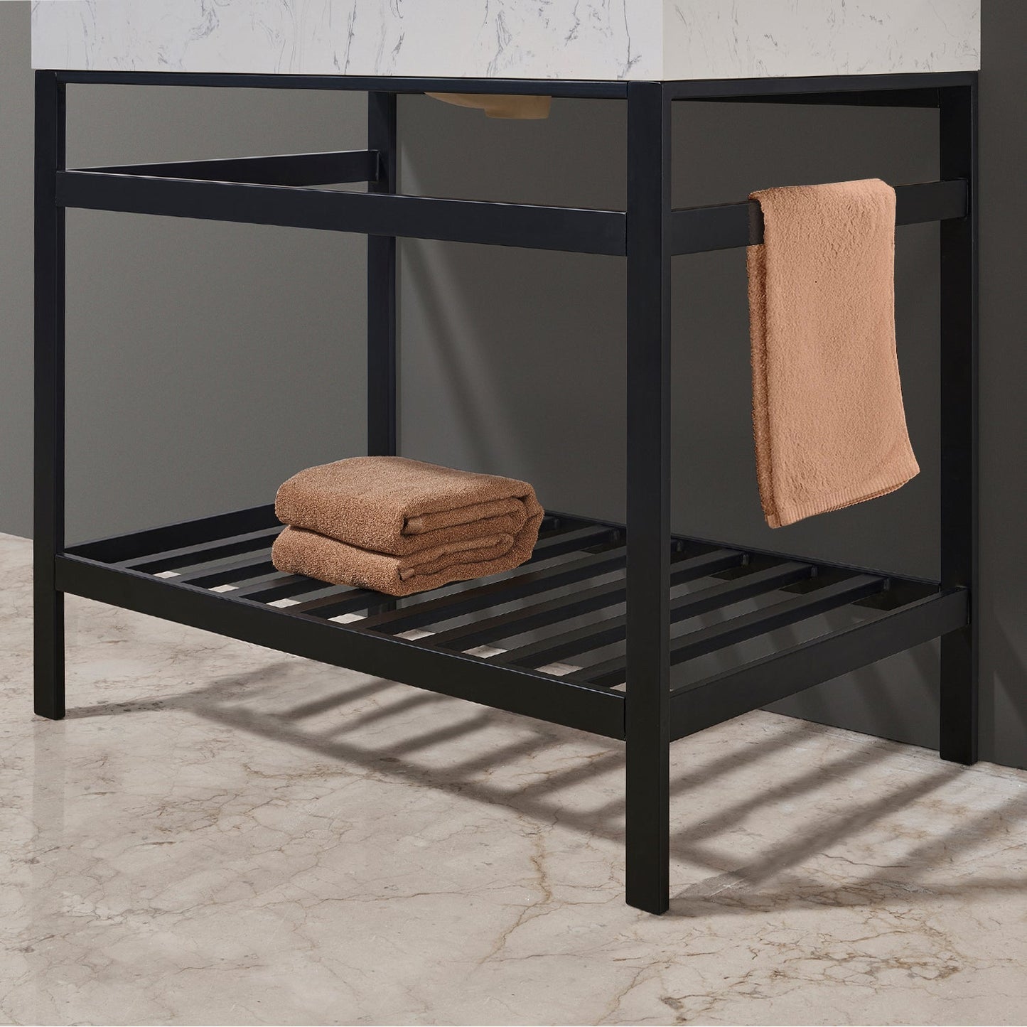 Altair Designs 36" single vanity with top - 68036-AWAP-MB-NM