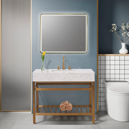 Altair Designs Merano 42" single vanity with top - 68042-AWAP-MB-NM Price
