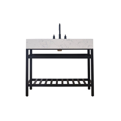 Altair Designs Merano 42" single vanity with top - 68042-AWAP-MB-NM Price