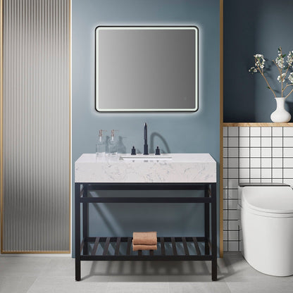 Altair Designs Merano 42" single vanity with top - 68042-AWAP-MB-NM Price