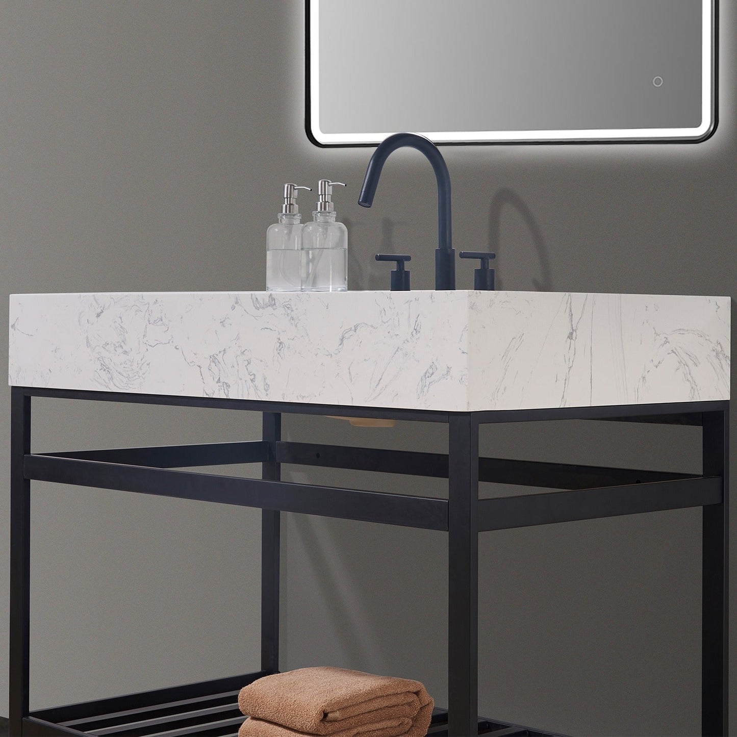Altair Designs Merano 42" single vanity with top - 68042-AWAP-MB-NM Price