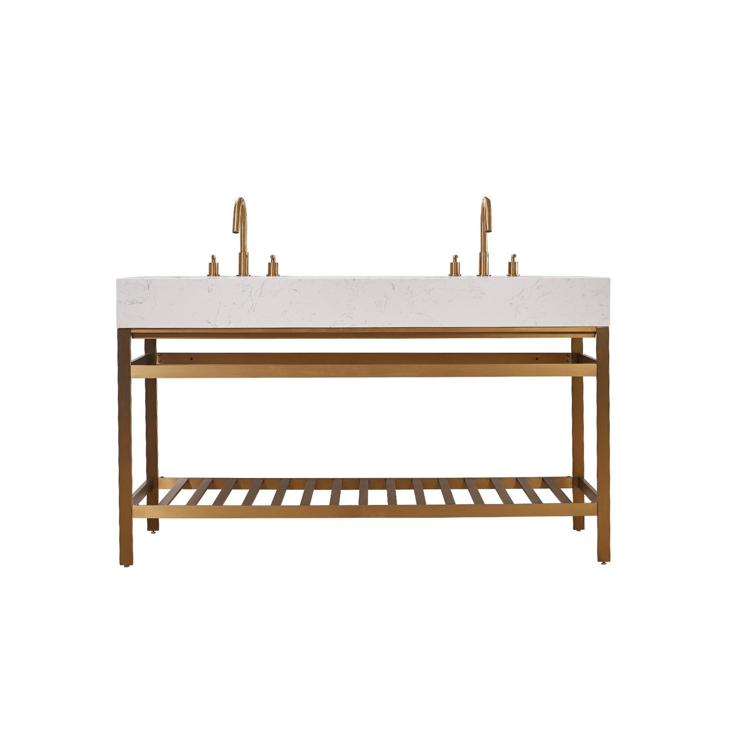 Altair Designs 60" double vanity with top - 68060-AWAP-MB-NM