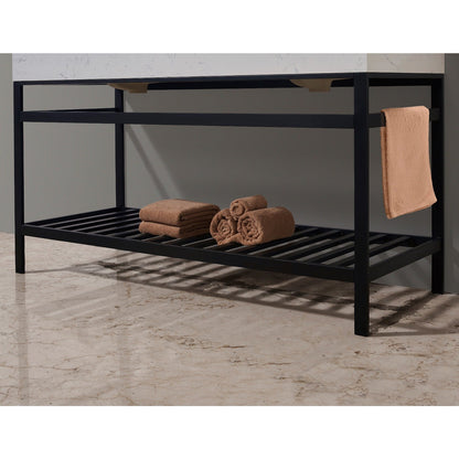 Altair Designs 60" double vanity with top - 68060-AWAP-MB-NM