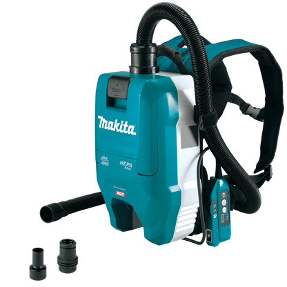 Makita 40V max XGT Brushless Cordless 1/2 Gallon HEPA Filter Backpack Dry Dust Extractor, AWS Capable, Tool Only - GCV06Z