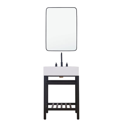 Altair Designs 24" single vanity with top - 70024-SWAP-MB-NM