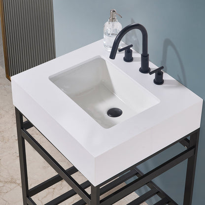 Altair Designs 24" single vanity with top - 70024-SWAP-MB-NM