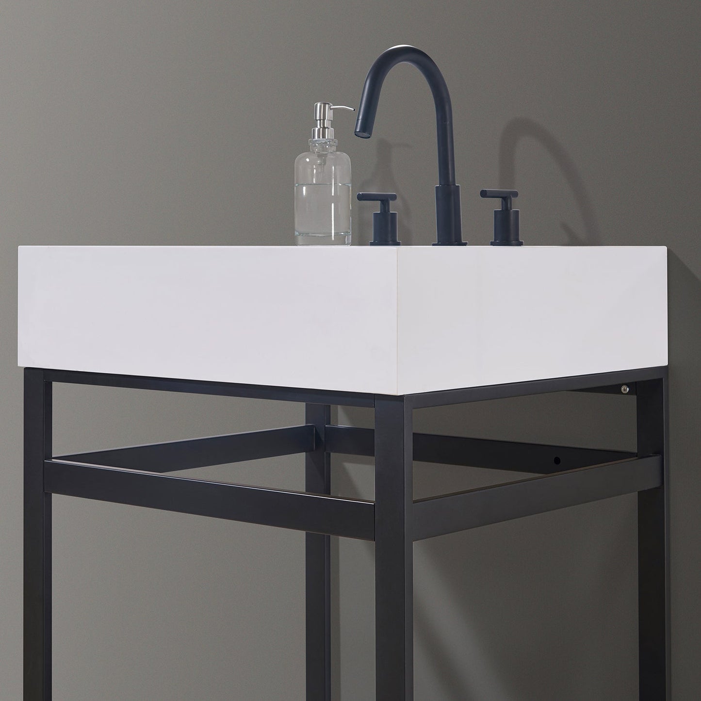 Altair Designs 24" single vanity with top - 70024-SWAP-MB-NM