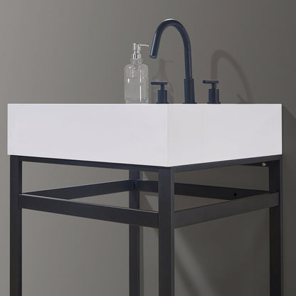 Altair Designs 24" single vanity with top - 70024-SWAP-MB-NM