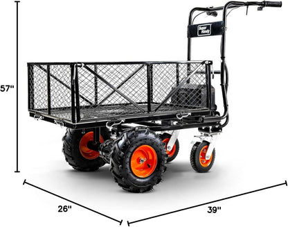 Super Handy GUO122 48V 2Ah 660 lb Working Capacity Electric Utility Power Wagon New - GUO122
