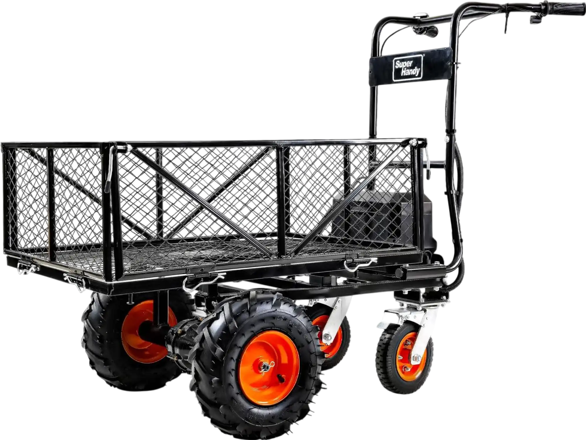 Super Handy GUO122 48V 2Ah 660 lb Working Capacity Electric Utility Power Wagon New - GUO122