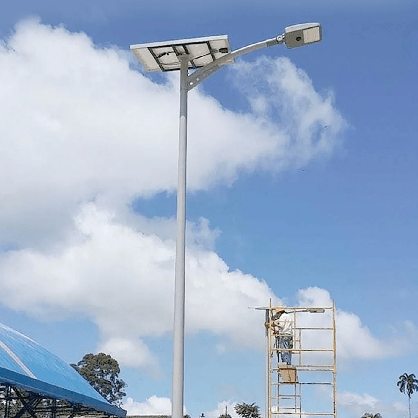AVS Energy Solar Billboard Light 30 Watt 4200 Lumens 5000K Yoke/Pole Mount IP67 - AVS-SFL30W-Yoke