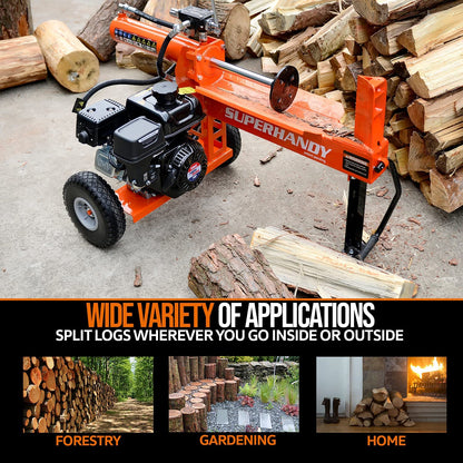 Super Handy GCAO023 Log Splitter 20-Ton Horizontal Portable Gas 7HP Engine New Canada Only - GCAO023