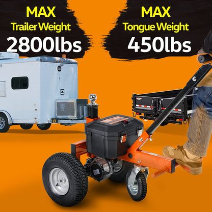 Super Handy GCAO007 Electric Trailer Dolly 2" Ball Mount 800W Motor 12V 7Ah and 2800 lbs Max Trailer Weight Capacity New Canada Only - GCAO007