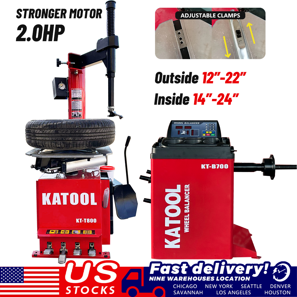 Katool KT-T800 & KT-B700 Tire Changer and Balancer Combo